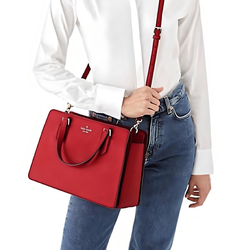 Kate Spade New York Laurel Way Reese Satchel CANDIED CHERRY SOLD OUT!NWT